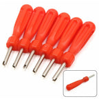 Set of 6 Tire Repair Valve Stem Core Remover Tools for Car Truck Bike