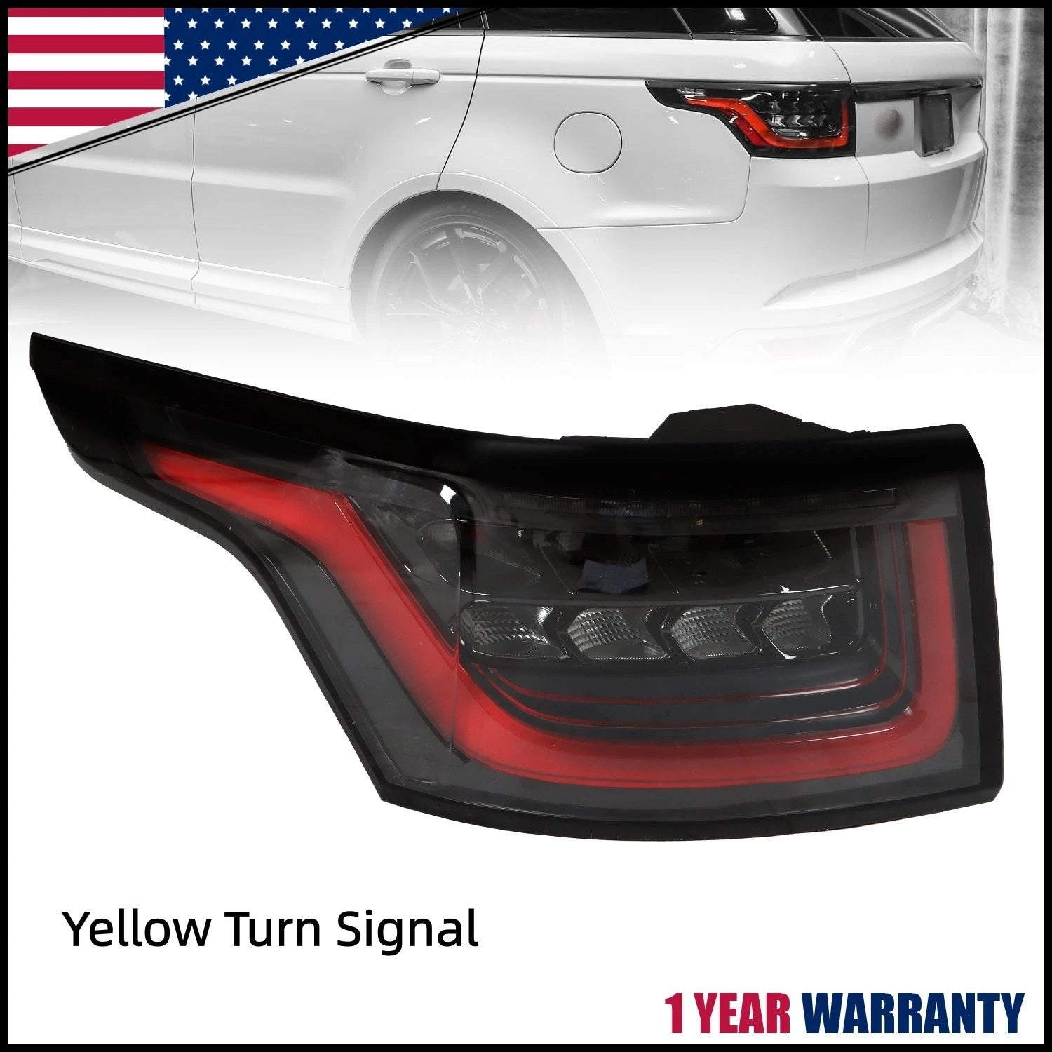 Left Driver Rear Tail Light for Land Rover Range Rover Sport (2018–2021)