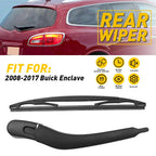 Rear Wiper Blade and Arm Back Windshield Wiper for GM Buick Enclave (2008–2017)