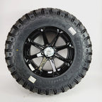 Set of 4 MSA M12 Diesel 14x7 Wheels 4x110 with MotoHammer 28x10R14 Tires for ATV/UTV