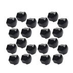 20Pcs 17mm Black Wheel Lug Nut Bolt Cover Caps for Audi