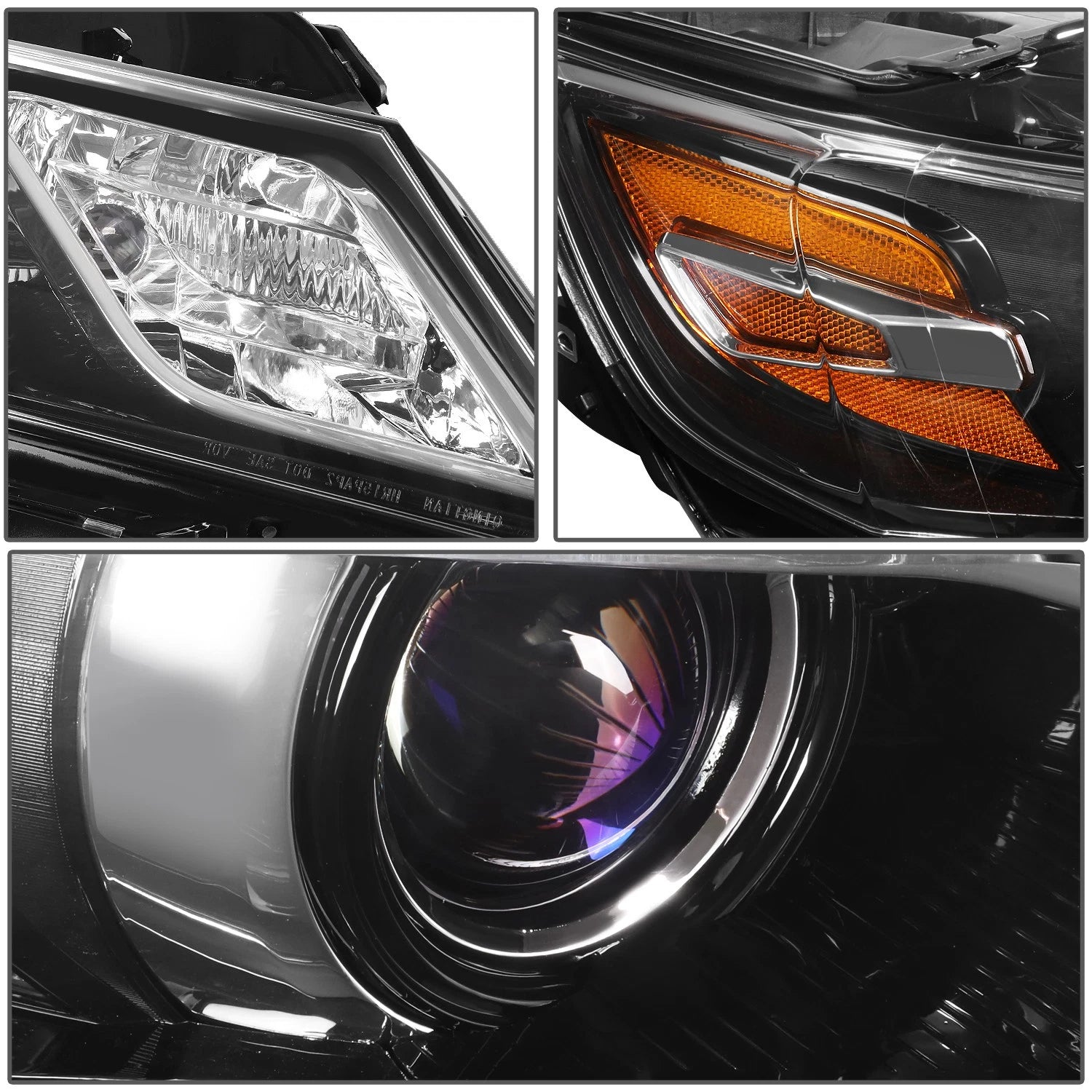 1pc Projector Headlight Lamp Assembly for Chevy Impala (2014–2020)