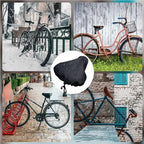 Waterproof Bike Saddle Cover with UV Dust Protection - Elastic Fit