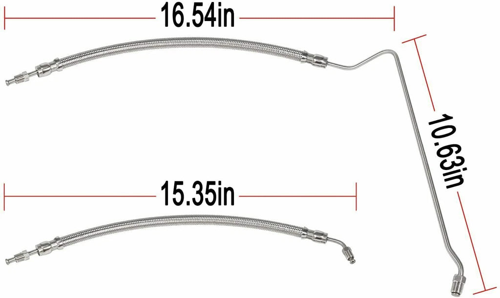 Trim Tilt Hydraulic Ram Cylinder Hose Kit for Mercruiser Alpha One (1983–1996)