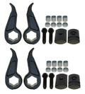 Set of 2 Front Adjustable Torsion Bar Keys 2.25" for Chevrolet GMC