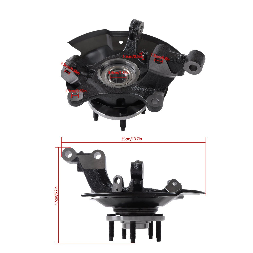 Front Wheel Hub Bearing Assembly for Ford Edge (2011–2014)