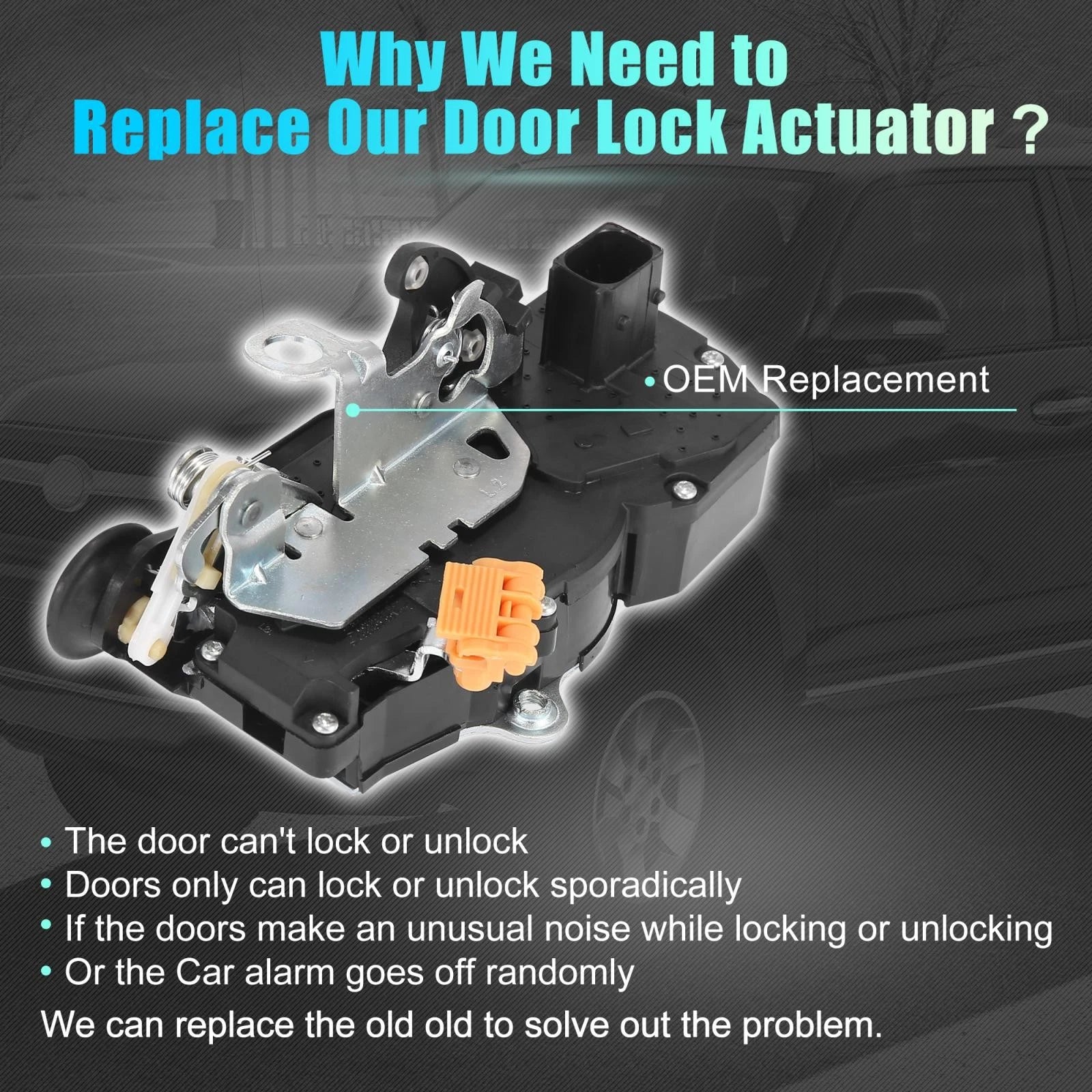 Door Lock Actuator Motor Rear Left 931-108 for Cadillac Chevrolet Suburban 