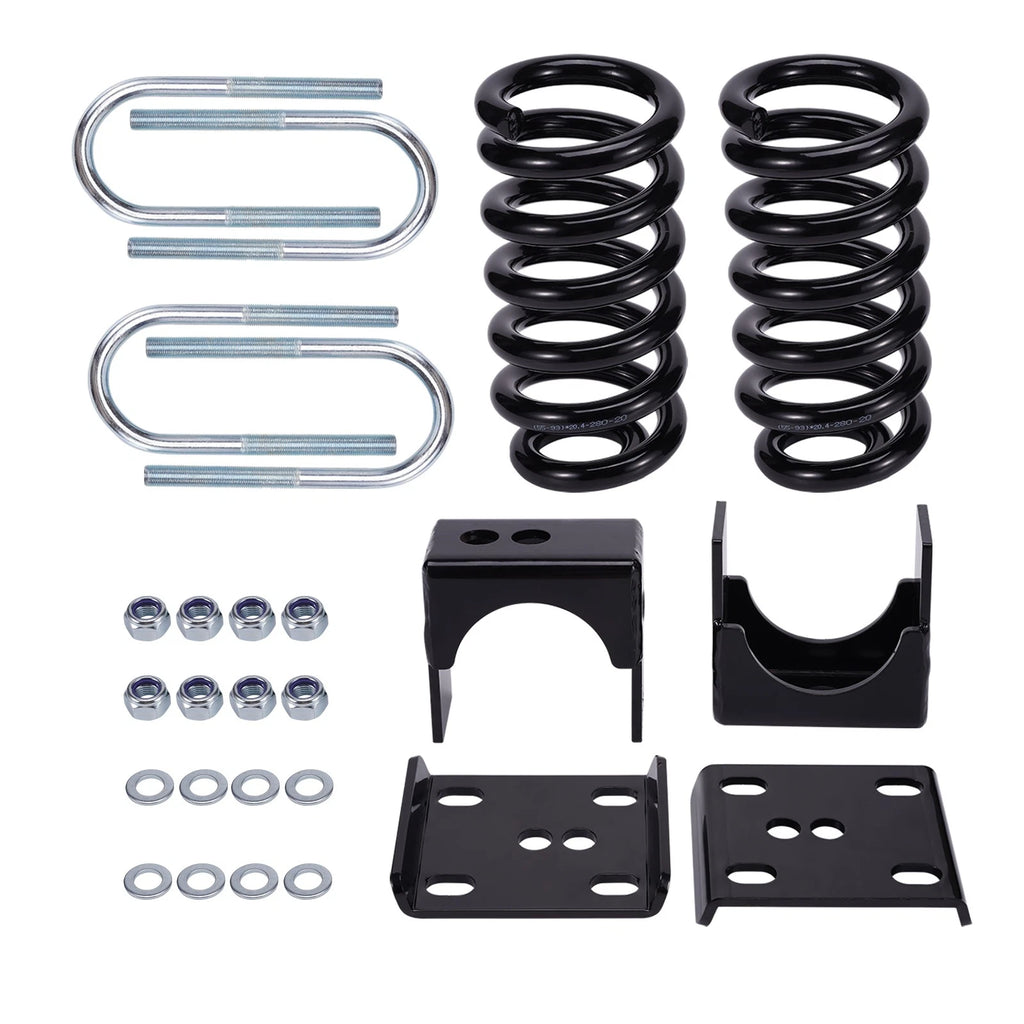 3" Front & 5" Rear Drop Lowering Kit for Chevrolet C10 GMC C15 (1973–1987)