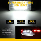 2X White LED License Plate Light for Nissan 350Z (2003–2008)