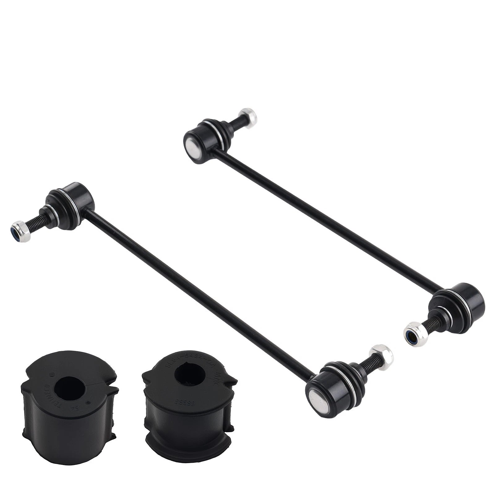 Set of 4 Front Suspension Sway Bar Links w/ Bushings for Ford Escape (2005–2012)
