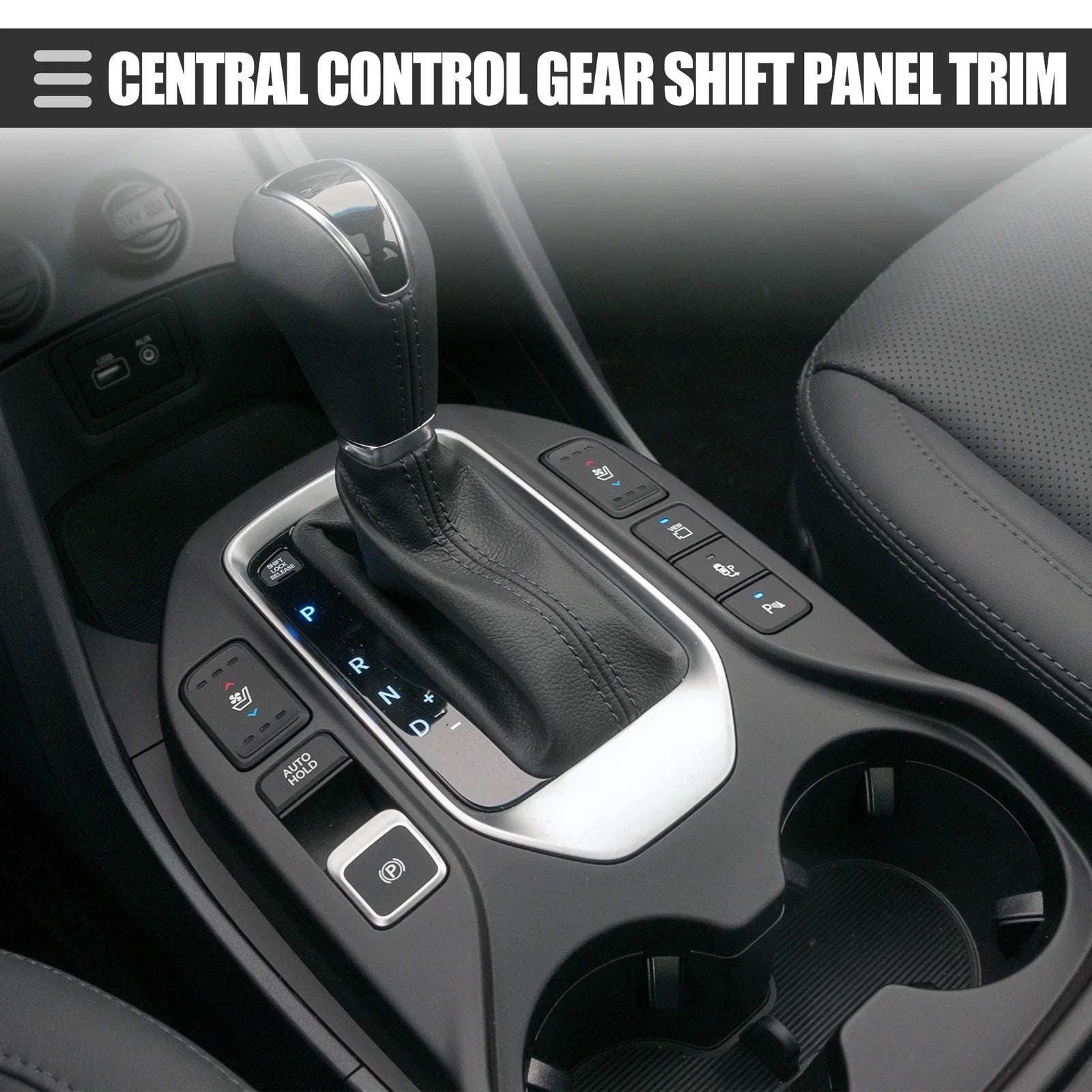 Carbon Fiber Central Control Gear Shift Panel Trim for Dodge Durango (2018-2020)