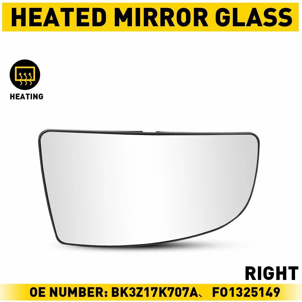 Mirror Glass Lower Convex Passenger Side for Ford Transit 150 250 350 (2015–2019) EV