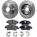 Brake Disc and Pad Kit for Honda Civic (1993–2005) Cross-Drilled