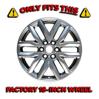 Wheel Skins Set 18 inch 6 Spoke Snap-On for GMC Acadia SLT (2017–2019)