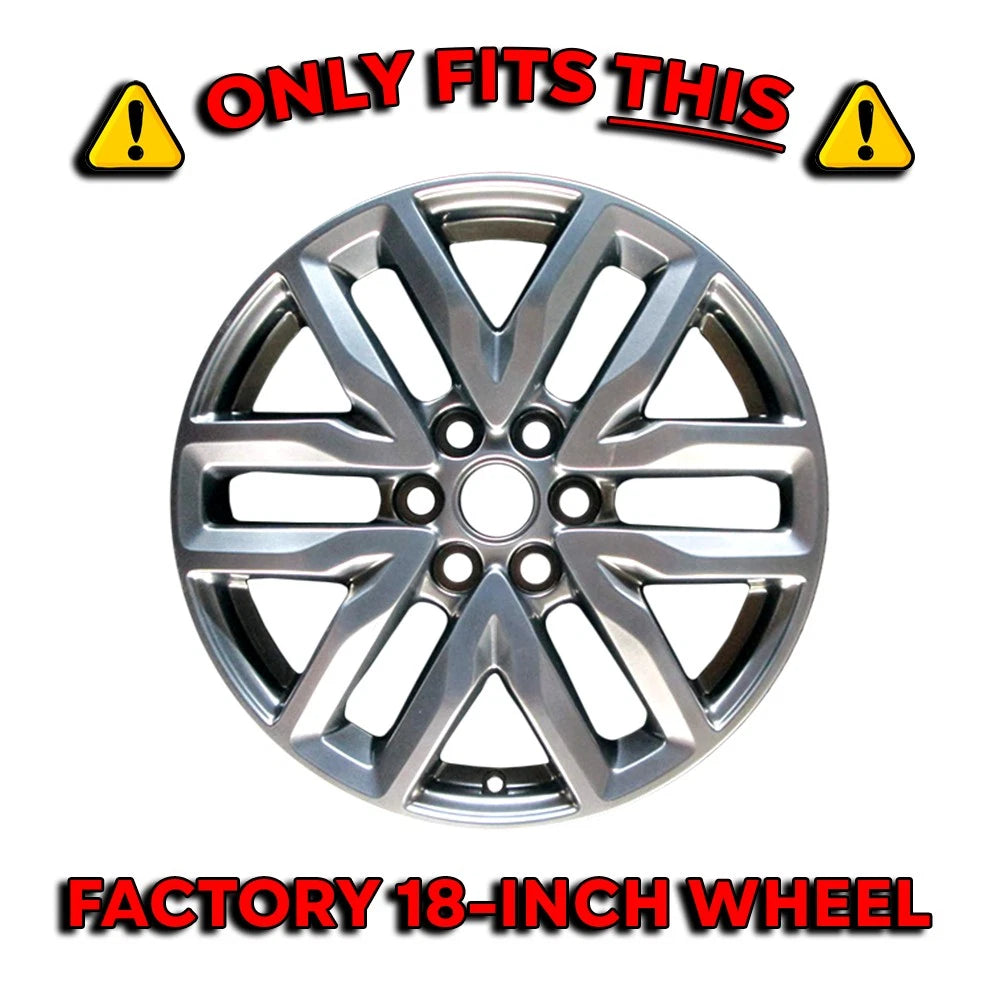 Wheel Skins Set 18 inch 6 Spoke Snap-On for GMC Acadia SLT (2017–2019)