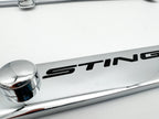 License Plate Frame Notched Chrome for Chevy C8 Corvette Stingray (2020–2024)