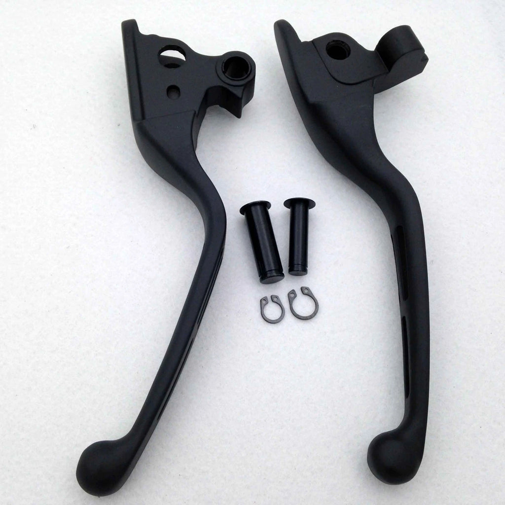 Black Brake Clutch Hand Levers for Harley Touring Trike FLHR FLHRC (2014–2023)