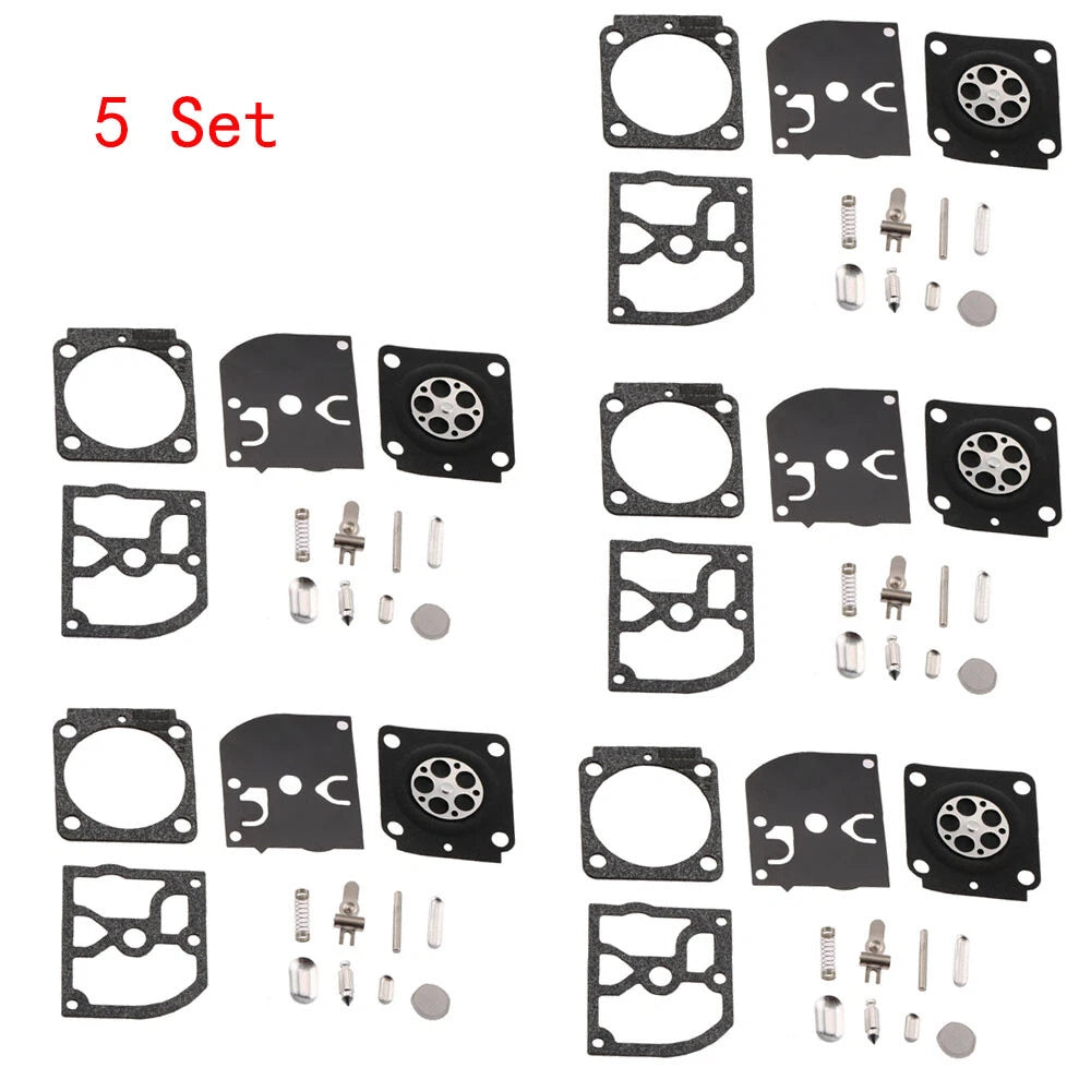 Set of 5 Carburetor Rebuild Kits for STIHL HS45 FS55 FS38 BG45 ZAMA RB-100 C1Q