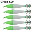 Glow Squid Jig Lure for Night Fishing (3.5# & 4.0# Size Options)