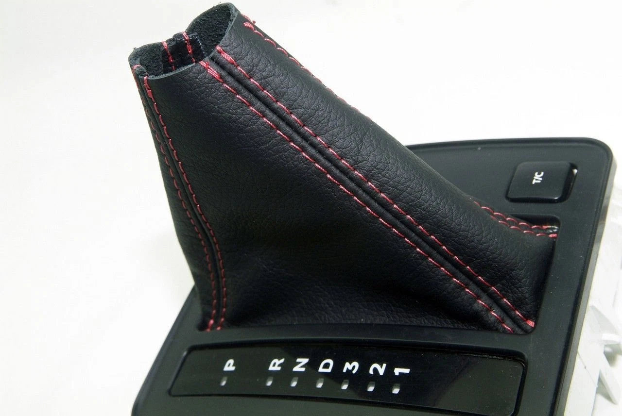 Automatic Shift Boot for Pontiac GTO (2004–2006) Red Stitch Leather Synthetic