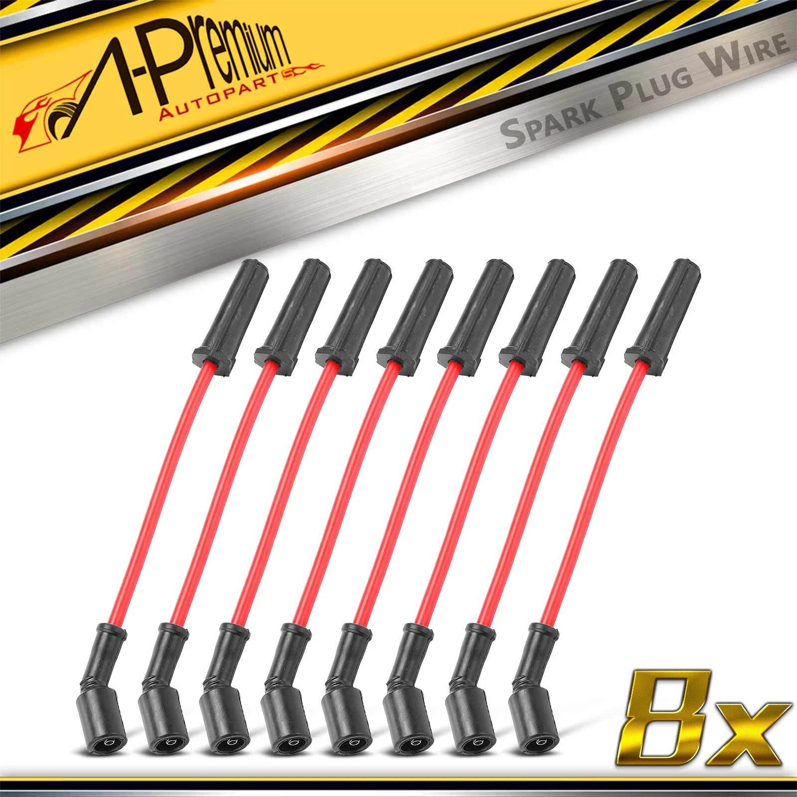 8x Spark Plug Wire Set for Chevy Silverado 1500 (1999–2006)