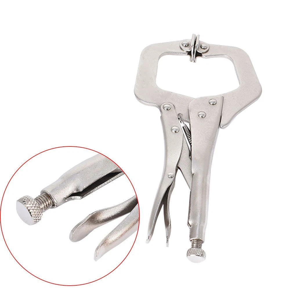 5 Pack Adjustable Locking C Clamp Pliers for Vise Grip (11")