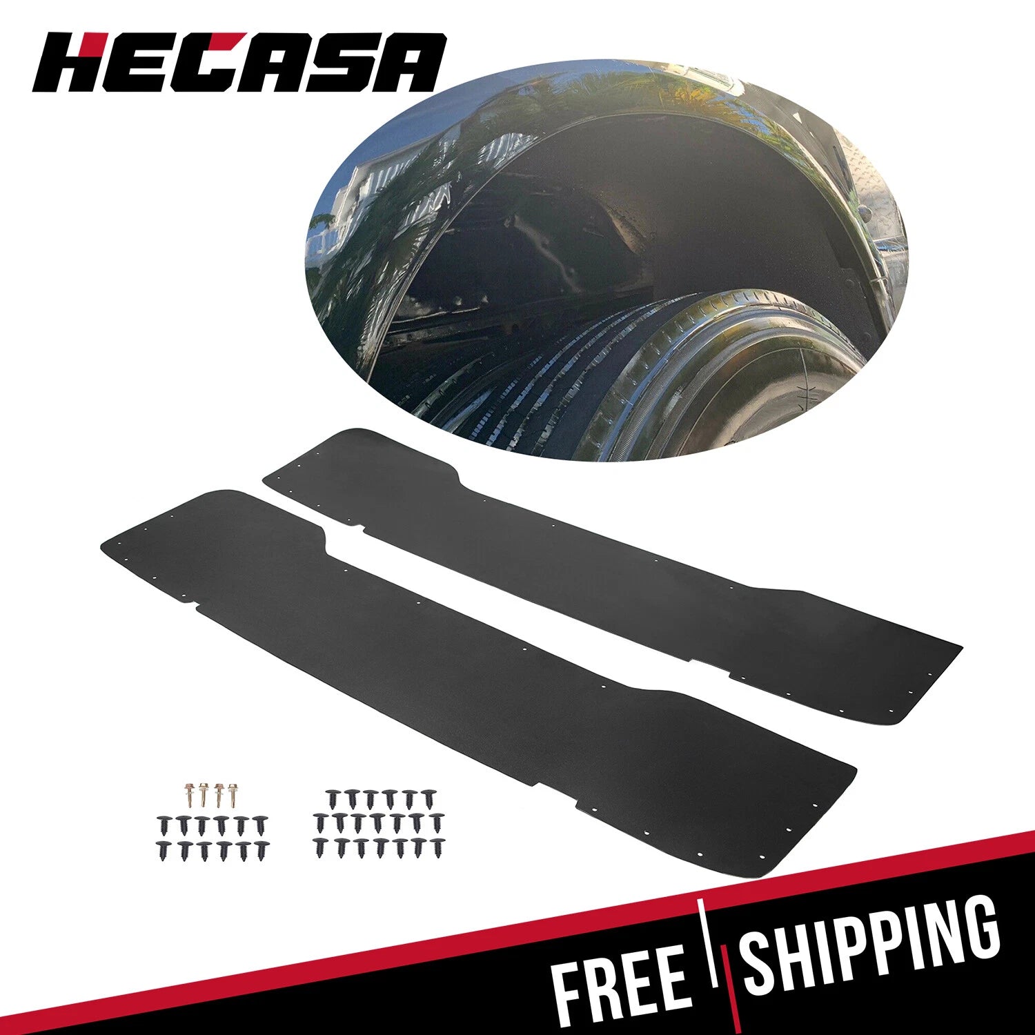 Set of 2 Rear Bed Inner Fender Liners for Ford F350 F450 (1999–2010)