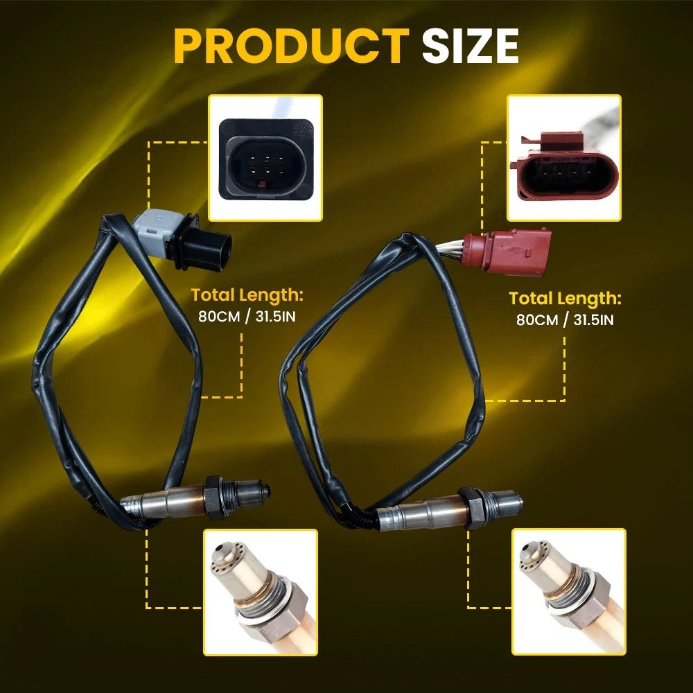 2X Upstream Downstream Oxygen O2 Sensor for VW Beetle CC Eos Golf GTI Jetta (Y)