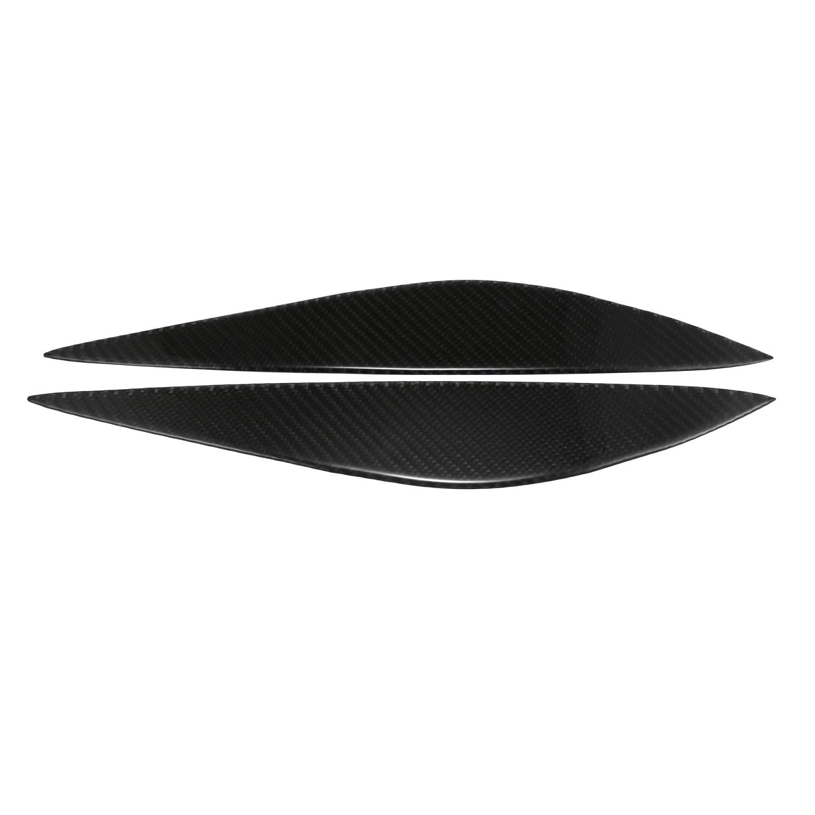 1 Pair Headlight Eyebrows Sticker for Mercedes-Benz W204 (2007–2014) Carbon Fiber