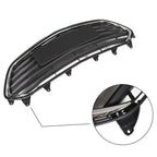 Front Upper Lower Grille for Chevrolet Trax (2017-2021) Black Chrome