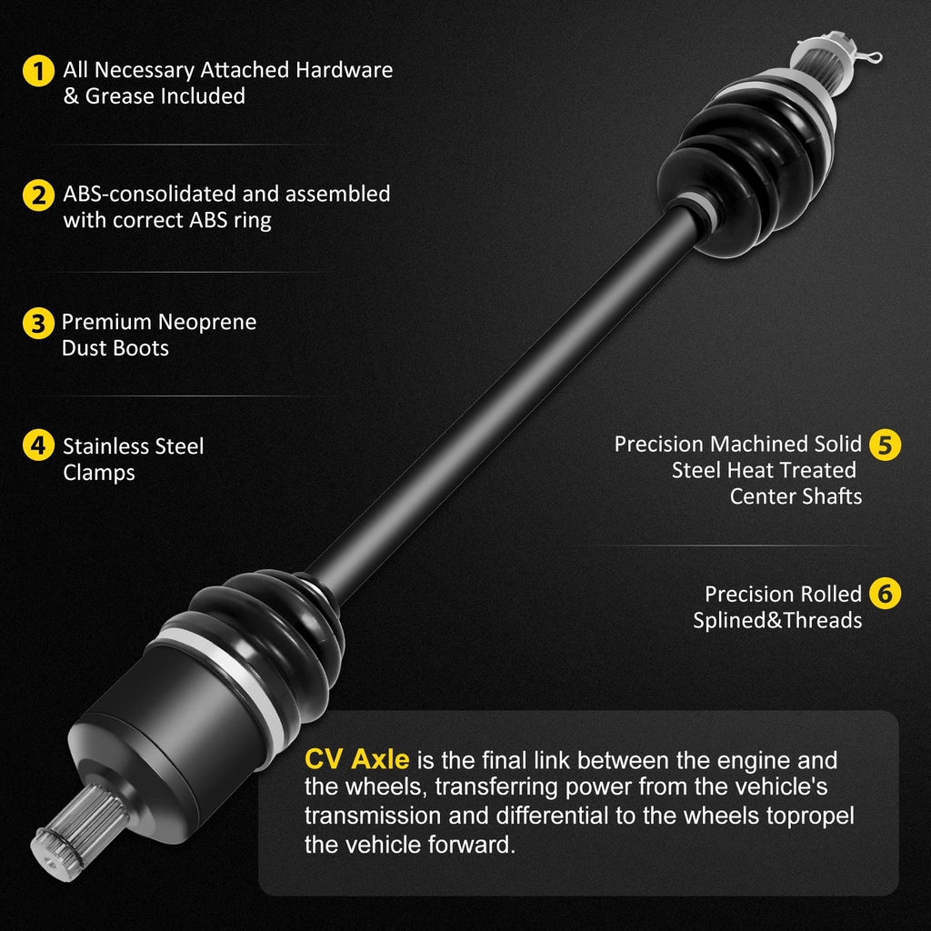 Set of 4 CV Axles for Polaris RZR S 800 (2009–2014)