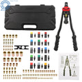 Rivnut Tool Kit for DIY Metal Repairs with 15 Metric & SAE Mandrels (125PCS)