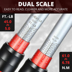 Adjustable Click Torque Wrench 5-45 In-Lb for Mechanic (1/2")