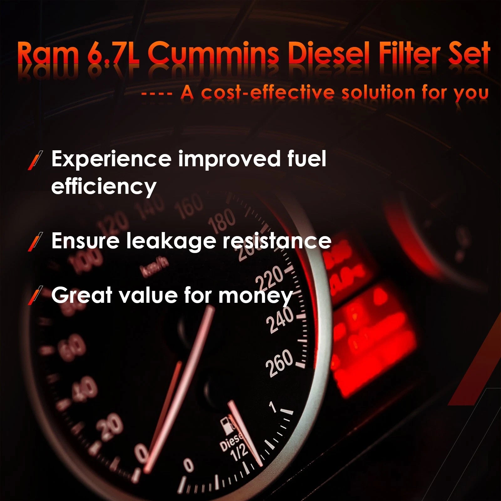Fuel Filter Kit for Dodge Ram 2500 3500 4500 5500 (2019-2024)