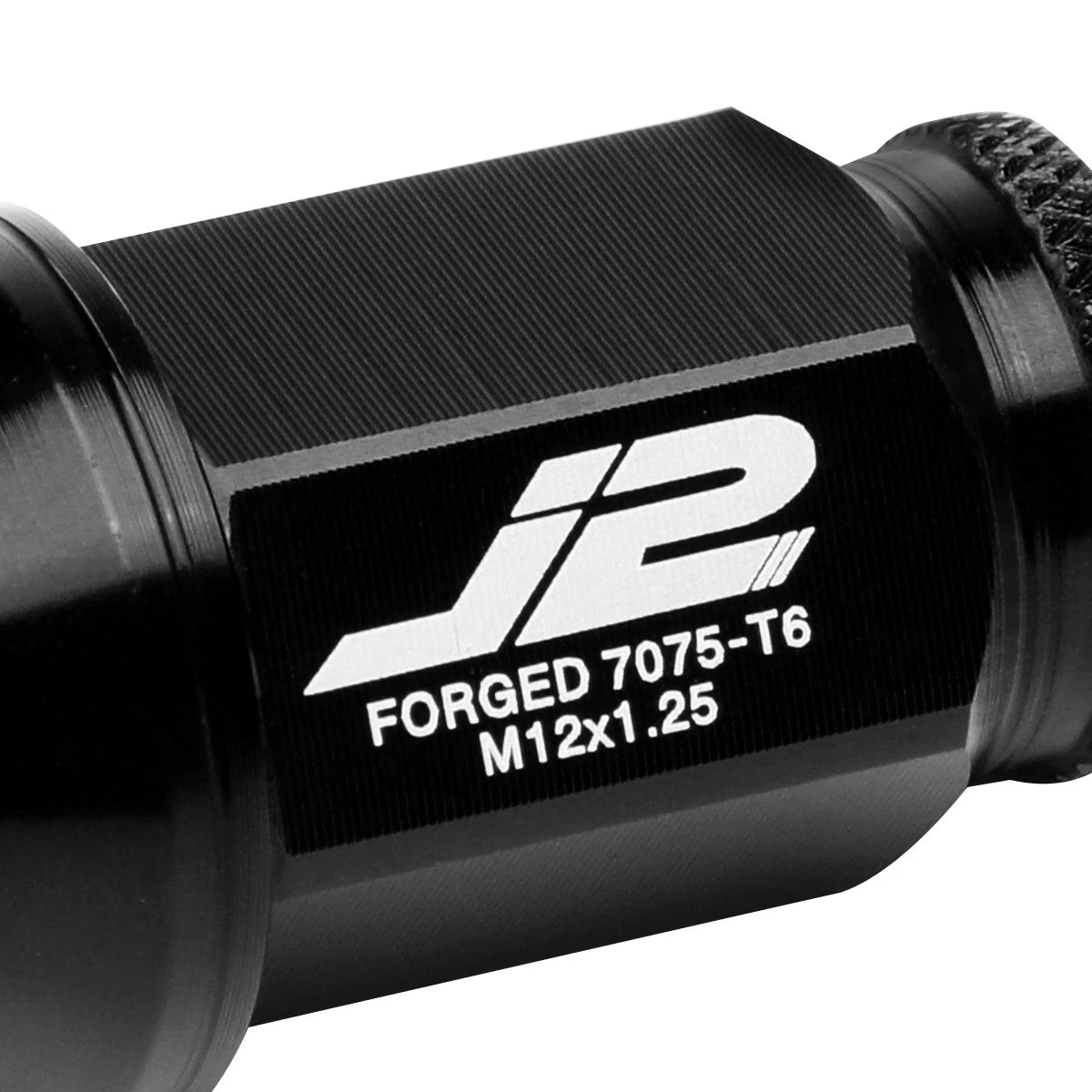 Set of 20 J2 7075 Forged Aluminum M12x1.25 Open-End Lug Nuts for Universal