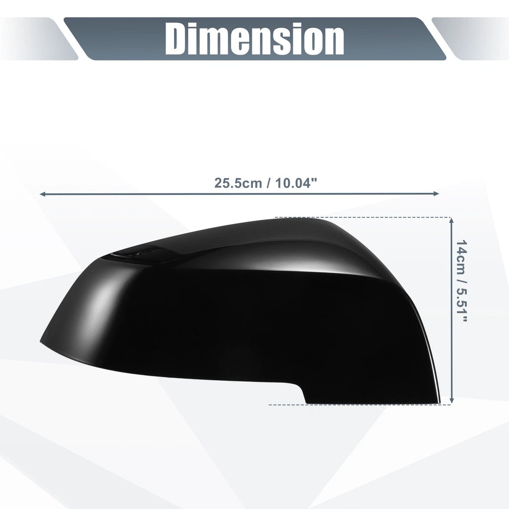 1 Pair Rearview Mirror Cover Cap Gloss Black for BMW 328i 125i 330i 320i 220i (2012–2019)