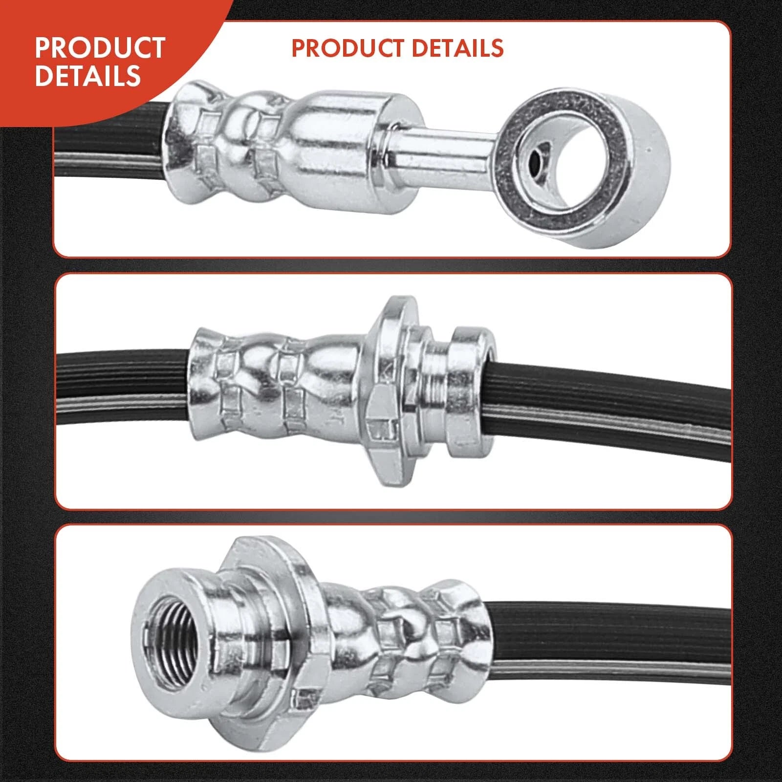 Rear Left Brake Hydraulic Hose for Nissan Sentra 1995–1999, 200SX 1995–1998