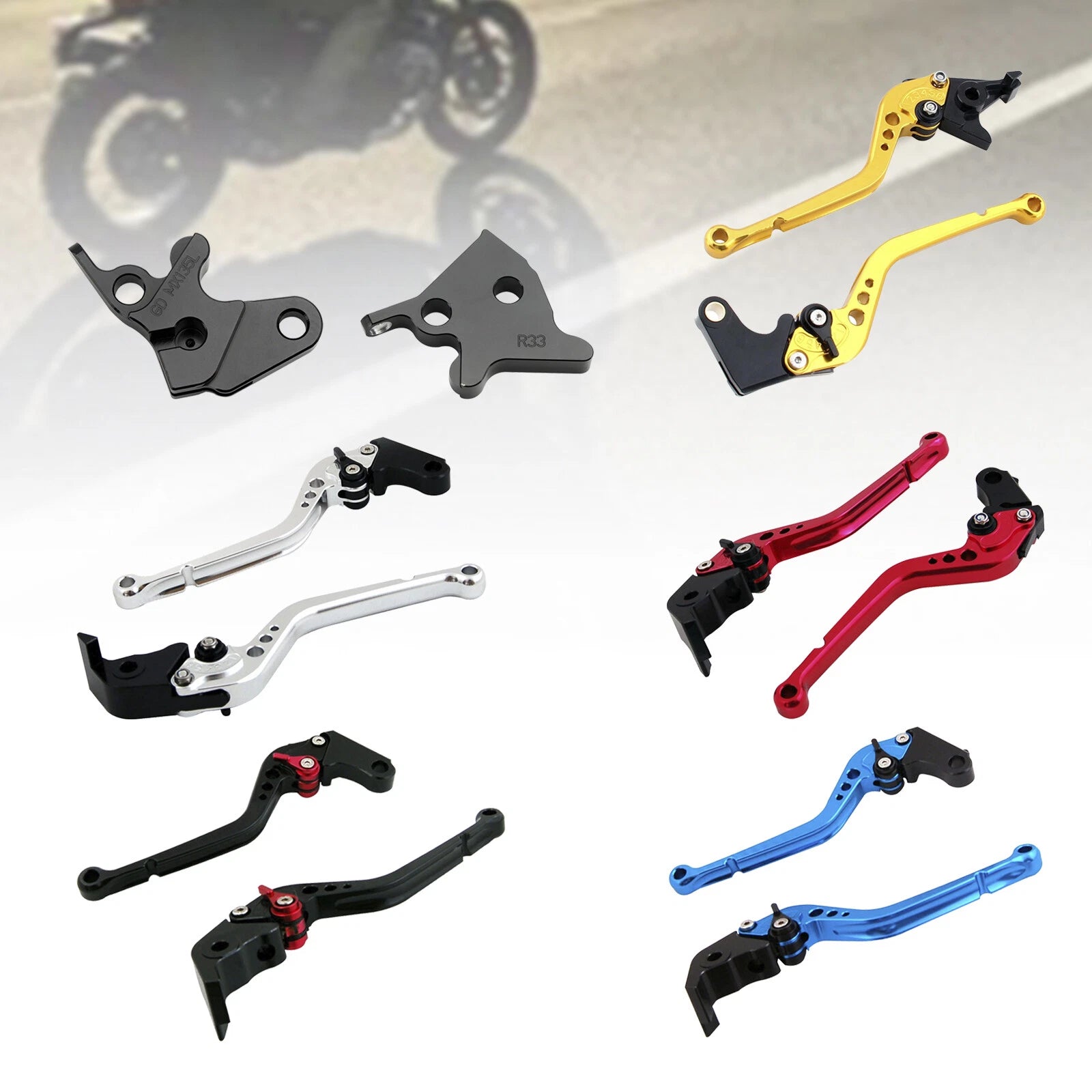 Long Clutch Brake Lever for Yamaha YBR125 (2005–2014) b7