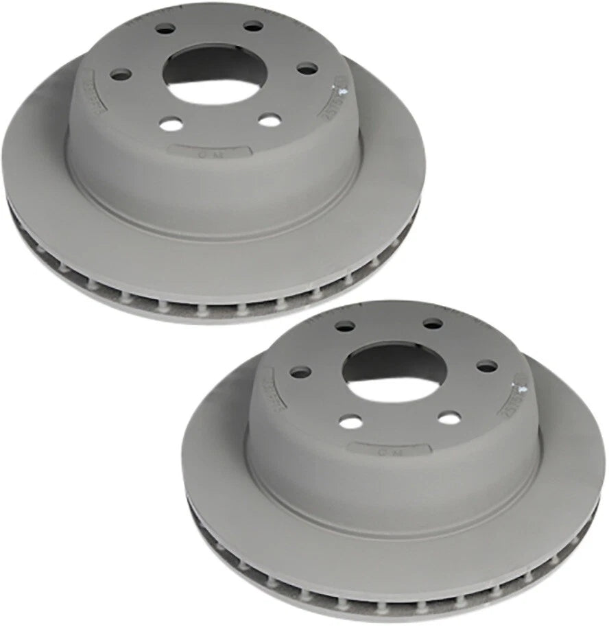 Set of 2 Rear Brake Rotors 330mm for Chevy GMC (6000-6600lb Power Brakes)