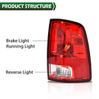 Tail Light Brake Lamp for Dodge Ram 1500 2500 3500 (2009–2018) Right Side