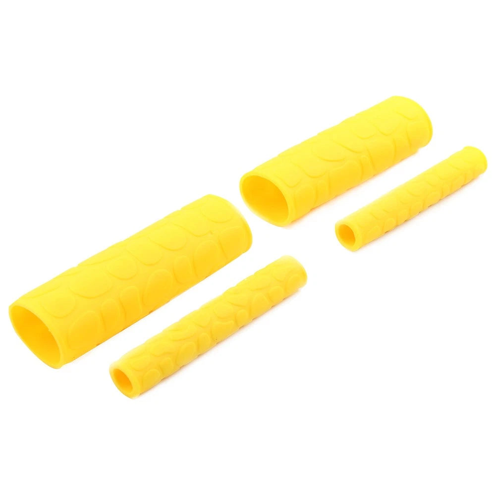 Motorcycle Hand Grips for Dirt Bike (Soft TRP, Yellow)
