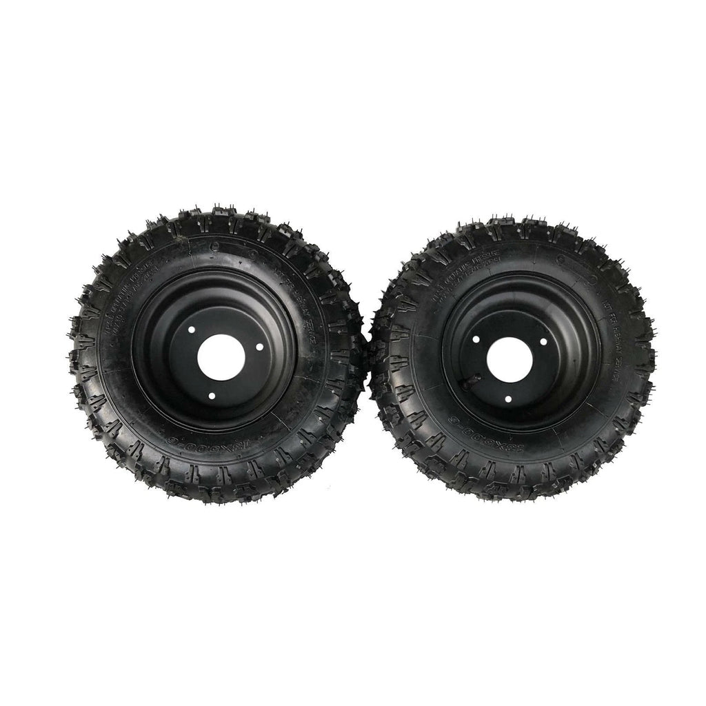 Set of 2 6" Wheel Tire Rim Assembly for Go Kart Drift Trike ATV