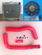 5 Rows Radiator & Fan & Hose for Toyota LandCruiser 75 Series (1985-1990)