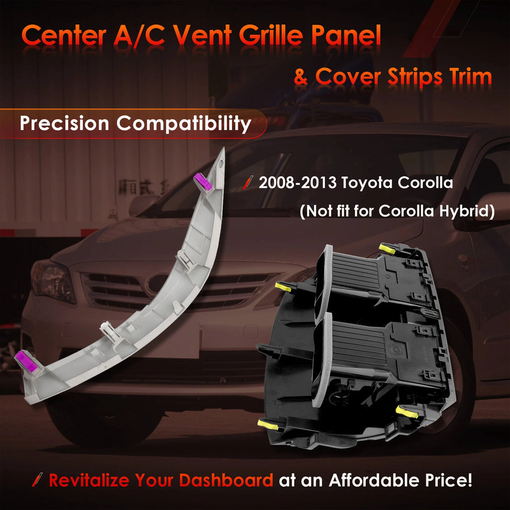 AC Dash Air Vent Trim Panel Cover for Toyota Corolla (2008-2013)
