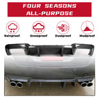 Rear Diffuser for BMW F10 M5 (2012-2016) - Carbon Fiber Style Quad Tips