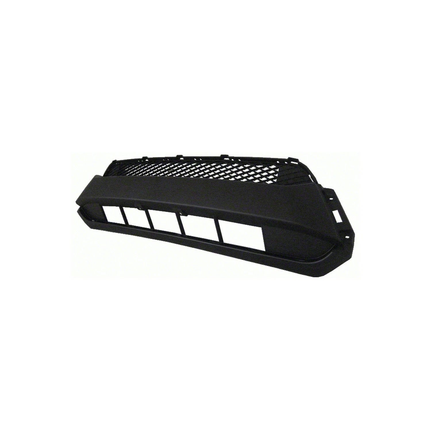 Replacement Black Textured Front Bumper Cover Grille w/Molding