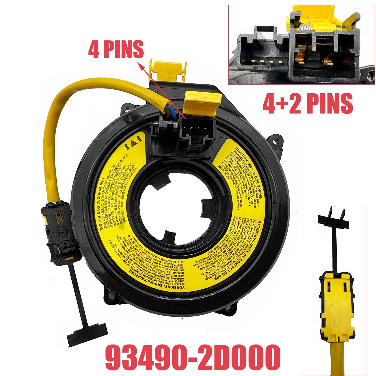 Steering Wheel Clock Spring for Hyundai Elantra (2001–2006) 93490-2D000
