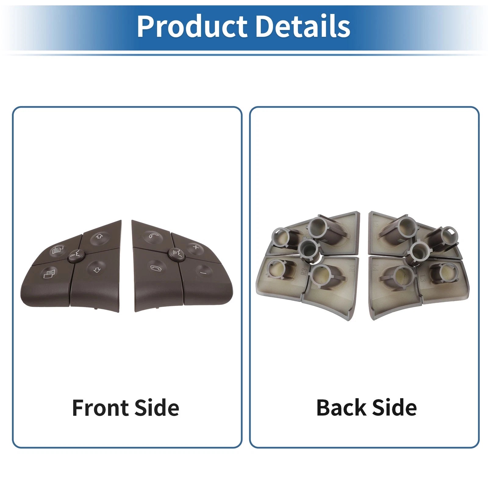 Steering Wheel Buttons Set of 10 for Mercedes-Benz (No. 1648207910)