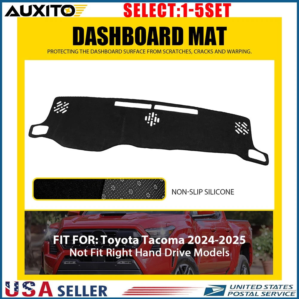 Dashboard Mat Sunshade Pad for Toyota Tacoma (2024–2025) LHD 1-5X
