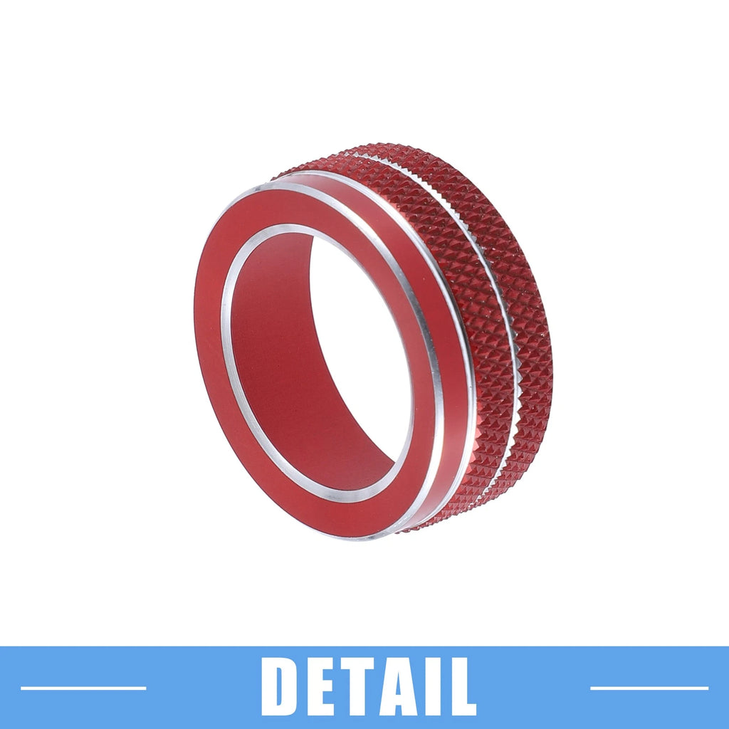 Set of 2 AC Control Switch Knob Cover Trim for Toyota Corolla (2020–2022) Red